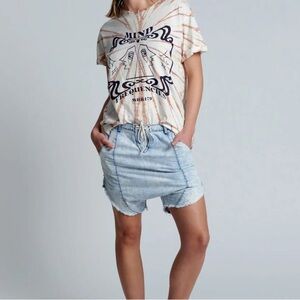 NWT One Teaspoon Luxe Harem Shorts Denim Classic Chambray Relaxed Sz 26